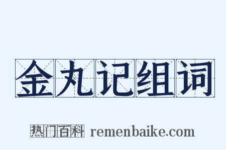 金丸记组词是什么意思的图片